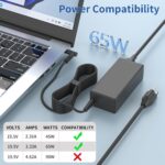 Genuine 65W AC Adapter Charger for HP Laptops – 19.5V 3.33A 4.5×3.0mm Blue Tip_6