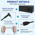 Genuine 65W AC Adapter Charger for HP Laptops – 19.5V 3.33A 4.5×3.0mm Blue Tip_3