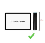 4 Pieces Laptop Screen Adhesive Double Sided Pull Tape 1719cm