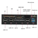5.25 PC Front Panel USB 3.0 Audio eSATA Reader