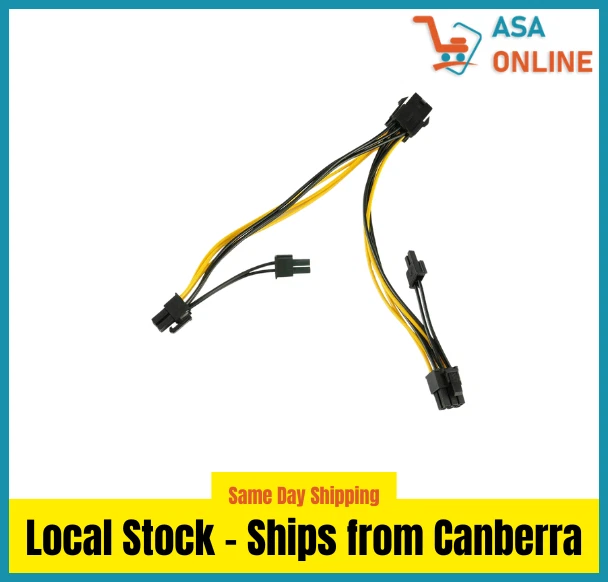 6 Pin to Dual 8 Pin GPU Splitter Cable