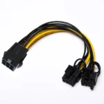 6 Pin to Dual 8 Pin GPU Splitter Cable