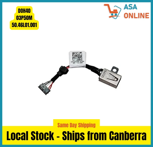 Dell Inspiron 14 7000 DC IN Cable Power Jack Socket 50.46L01.00