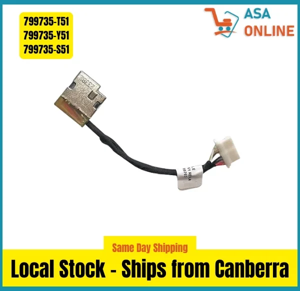 HP 90W DC IN Cable Power Jack Socket 799735-S51