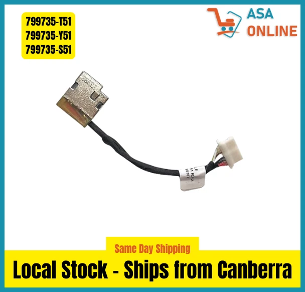 HP 90W DC IN Cable Power Jack Socket 799735-S51