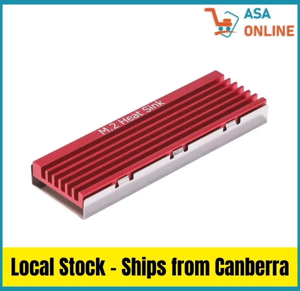M.2 2280 NVMe SSD Aluminum Heat Sink with Thermal Cooling