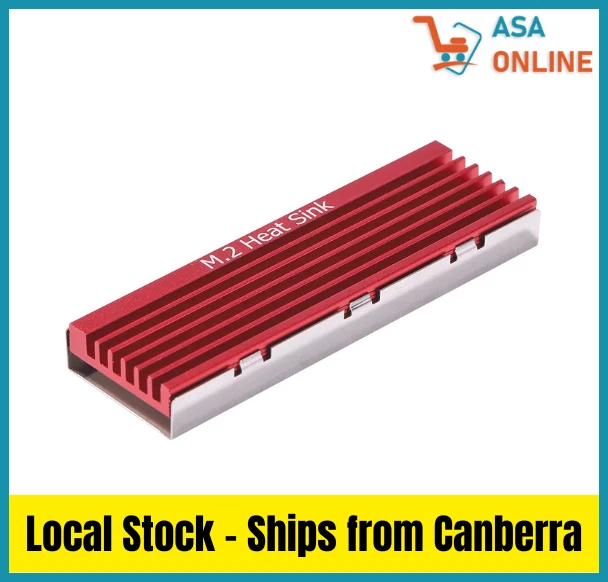 M.2 2280 NVMe SSD Aluminum Heat Sink with Thermal Cooling