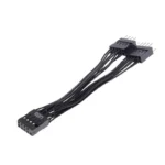 USB 2.0 9-pin Motherboard Splitter 1 to 2, 17cm