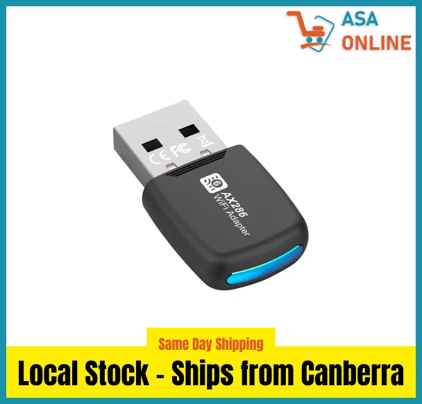 AX286 286Mbps USB 2.0 WiFi 6 2.4Ghz Wireless Adapter Dongle