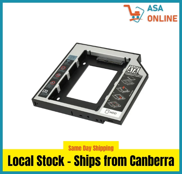 Universal 12.7mm SATA 2nd HDD SSD Caddy