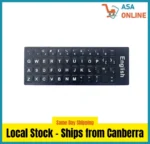 Universal English Keyboard Stickers Black