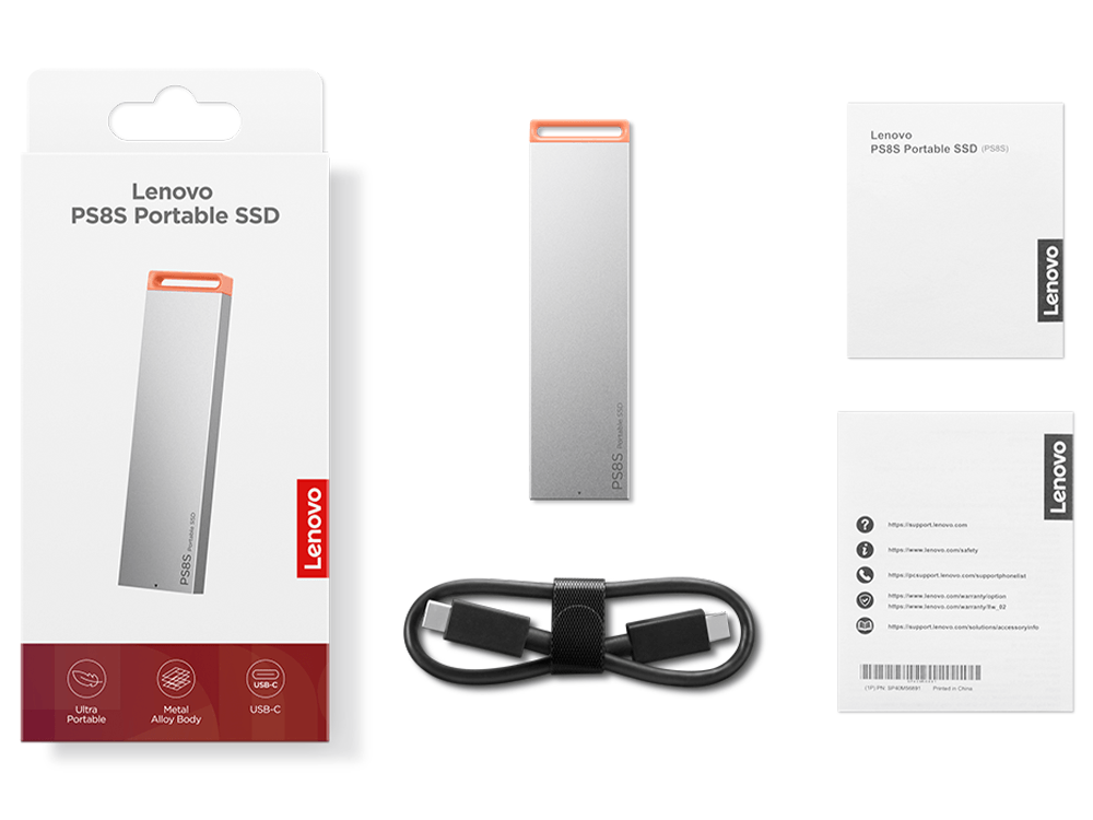 Lenovo Portable 2TB USB‑C SSD