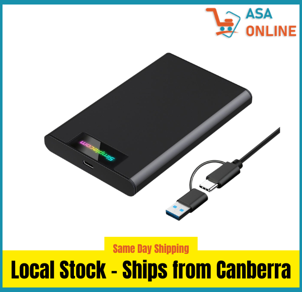 Tool-Free 2.5" SATA SSD Enclosure USB-C RGB SE239
