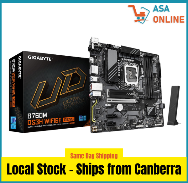 Gigabyte B760M DS3H WiFi6E Gen5 Motherboard