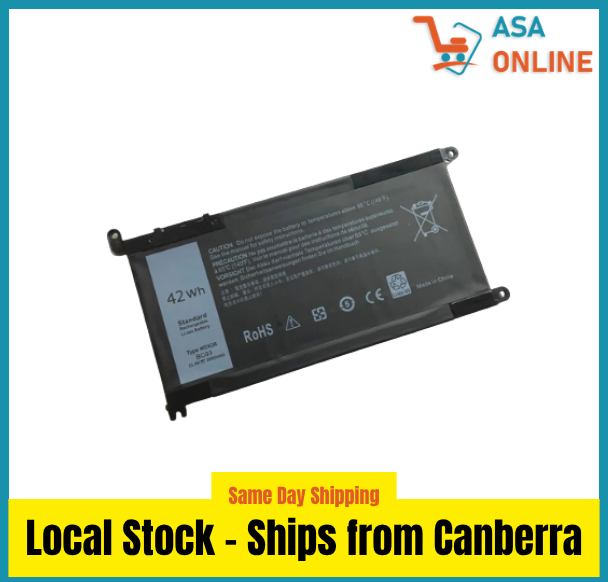ONEVAN WDXOR WDX0R 42Wh Battery for Dell Inspiron 13/14/15 Series