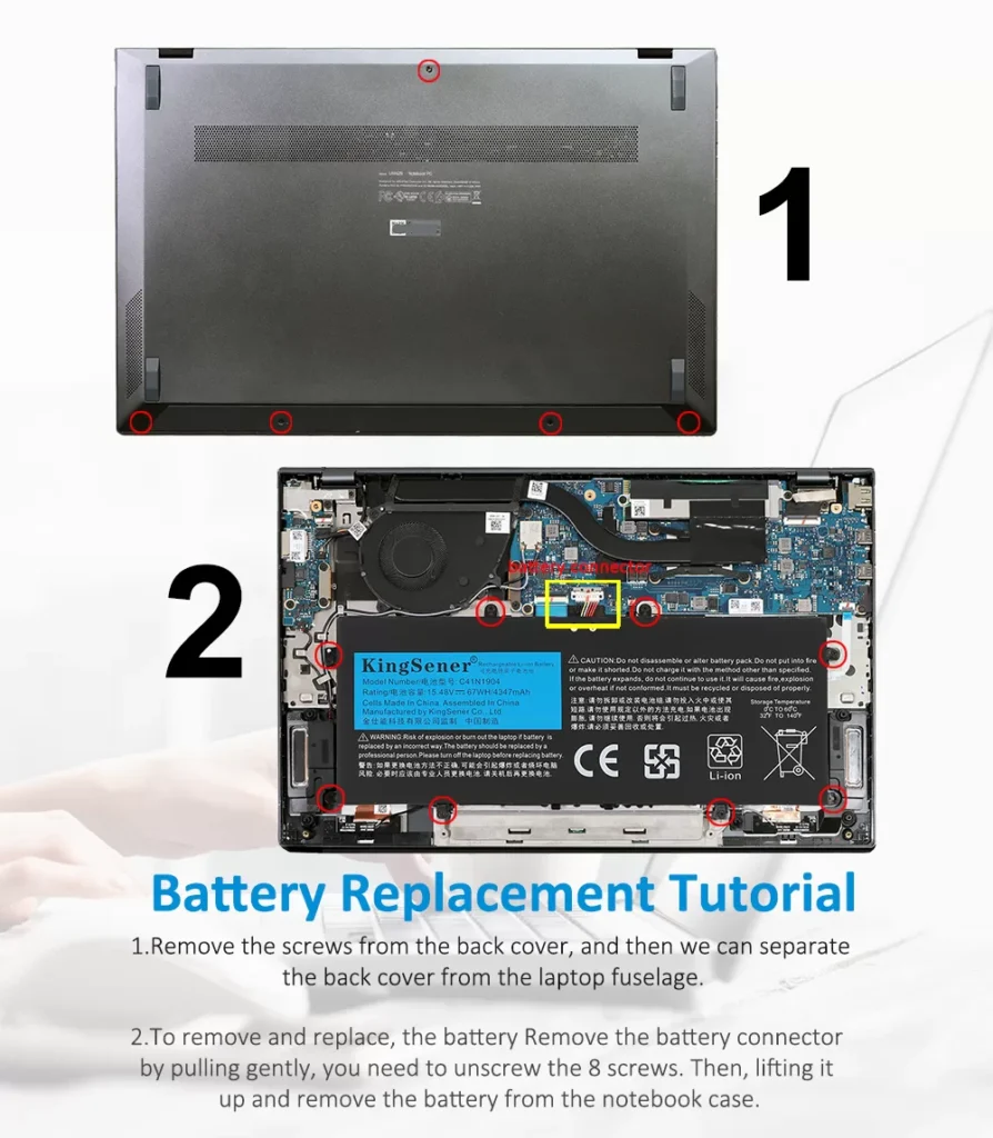 Kingsener C41N1904 Laptop Battery for ASUS ZenBook 14 UX425 UX425EA UX425UA UX325 UX363