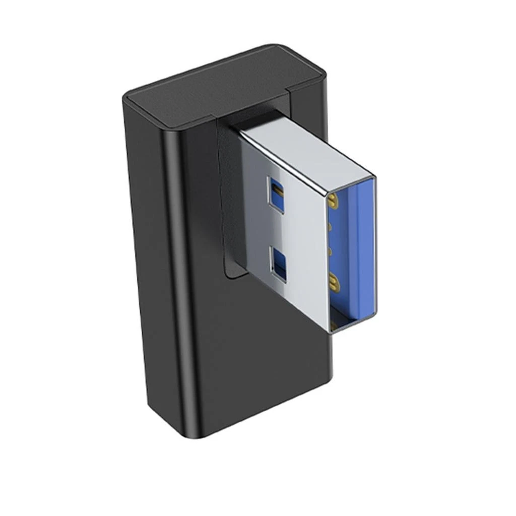 USB 3.0 Type A Male to Type A Female 90 Degree Adapter 5Gbps