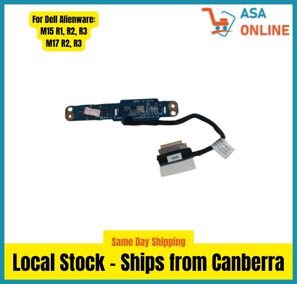 Dell Alienware M15/M17 Power Button Board with Cable DC020022A00 Dell Alienware M15/M17 Power Button Board with Cable DC020022A00