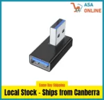 USB 3.0 Type A Male to Type A Female 90 Degree Adapter 5Gbps
