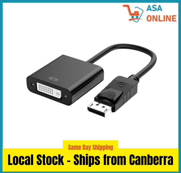 DisplayPort to DVI Monitor Adapter Cable 15cm