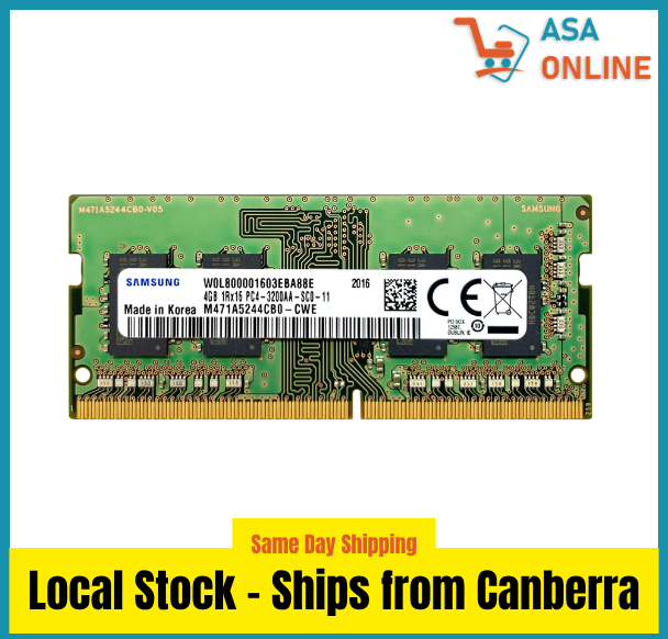 Samsung 4GB DDR4‑3200 SODIMM Laptop RAM (M471A5244CB0‑CWE)
