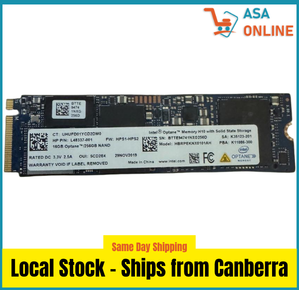 Intel H10 256GB NVMe M.2 SSD