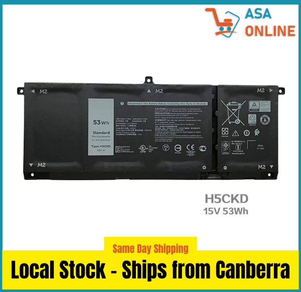 Genuine H5CKD Battery for Dell 15V 53Wh 0V618 7T8CD 9077G JK6Y6 TXD03
