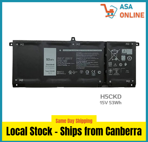 Genuine H5CKD Battery for Dell 15V 53Wh 0V618 7T8CD 9077G JK6Y6 TXD03