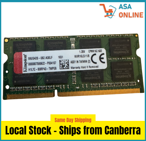 Kingston 8GB DDR3L 1600MHz Laptop RAM