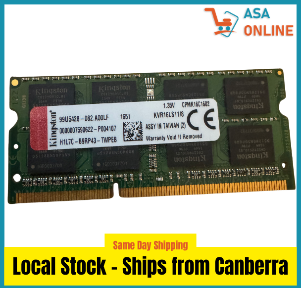Kingston 8GB DDR3L 1600MHz Laptop RAM Kingston 8GB DDR3L 1600MHz Laptop RAM