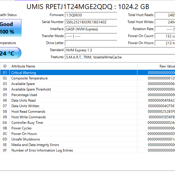 Union Memory AM630 1TB NVMe PCIe Gen4 SSD